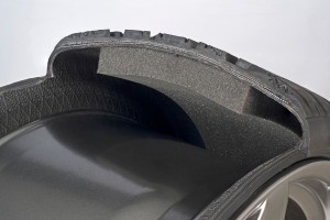 foam makes tyres queiter